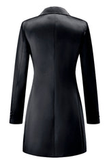 Champagne Peak Lapel Single Breasted Women Blazer