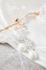 Flowers Pearl Earrings