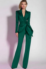 Dark Purple 2-Piece Slim Fit Women Suits