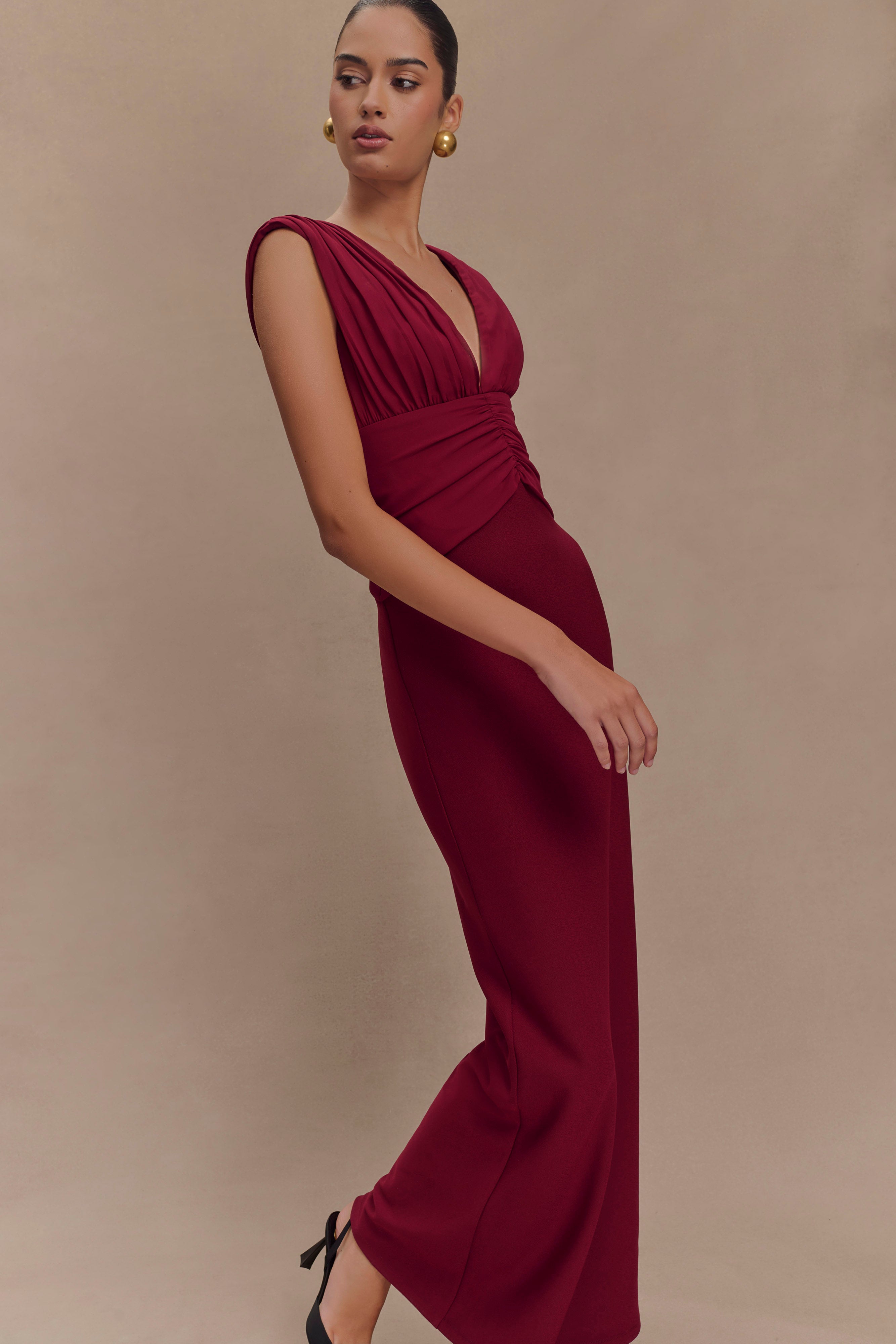 Monique Maxi Dress - Plum