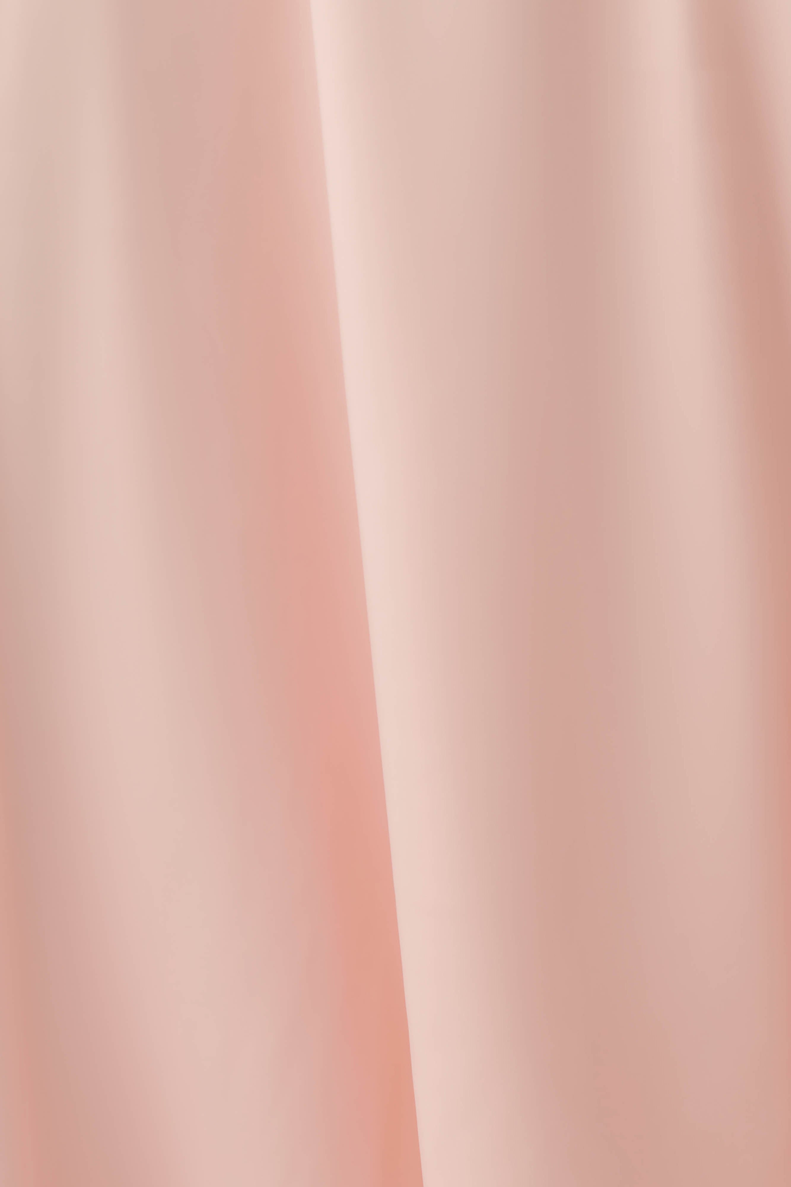 Cyra Plunge Satin Midi Dress - Peach