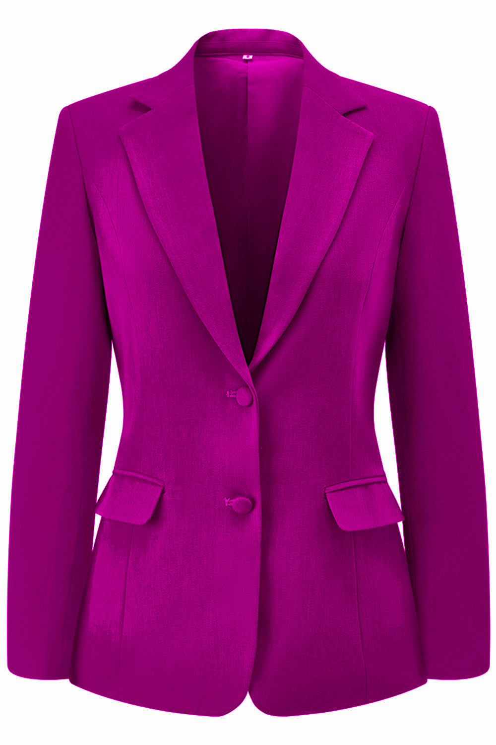 Dark Fuchsia 2 Piece Notched Lapel Women Prom Suit