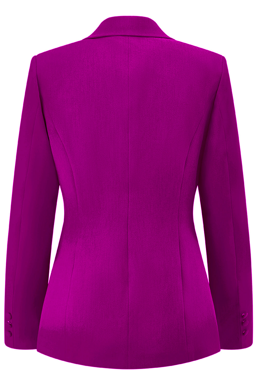 Dark Fuchsia 2 Piece Notched Lapel Women Prom Suit