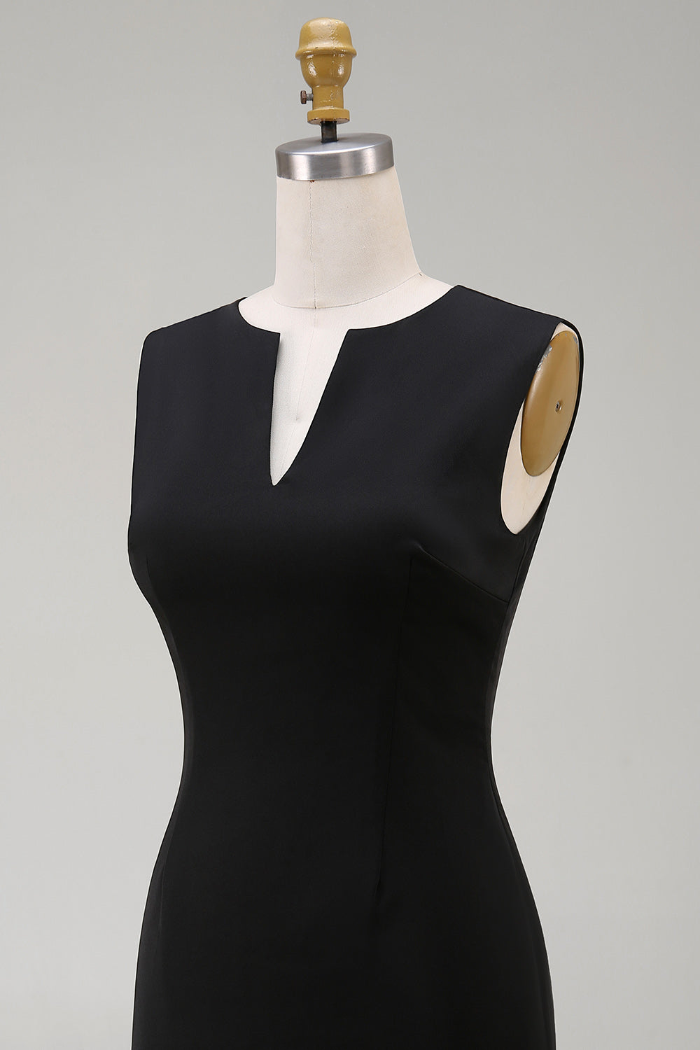 Black Sleeveless Bodycon Mini Dress with Ruffles