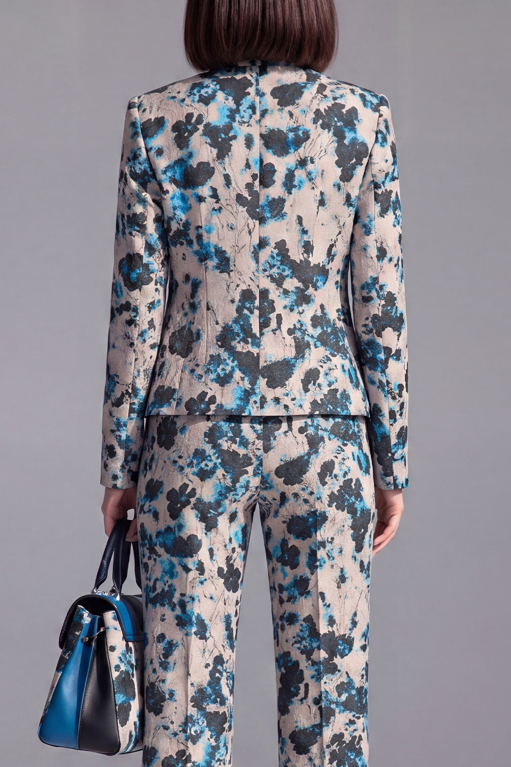 Dusty Green 3-Piece Jacquard Women Suits