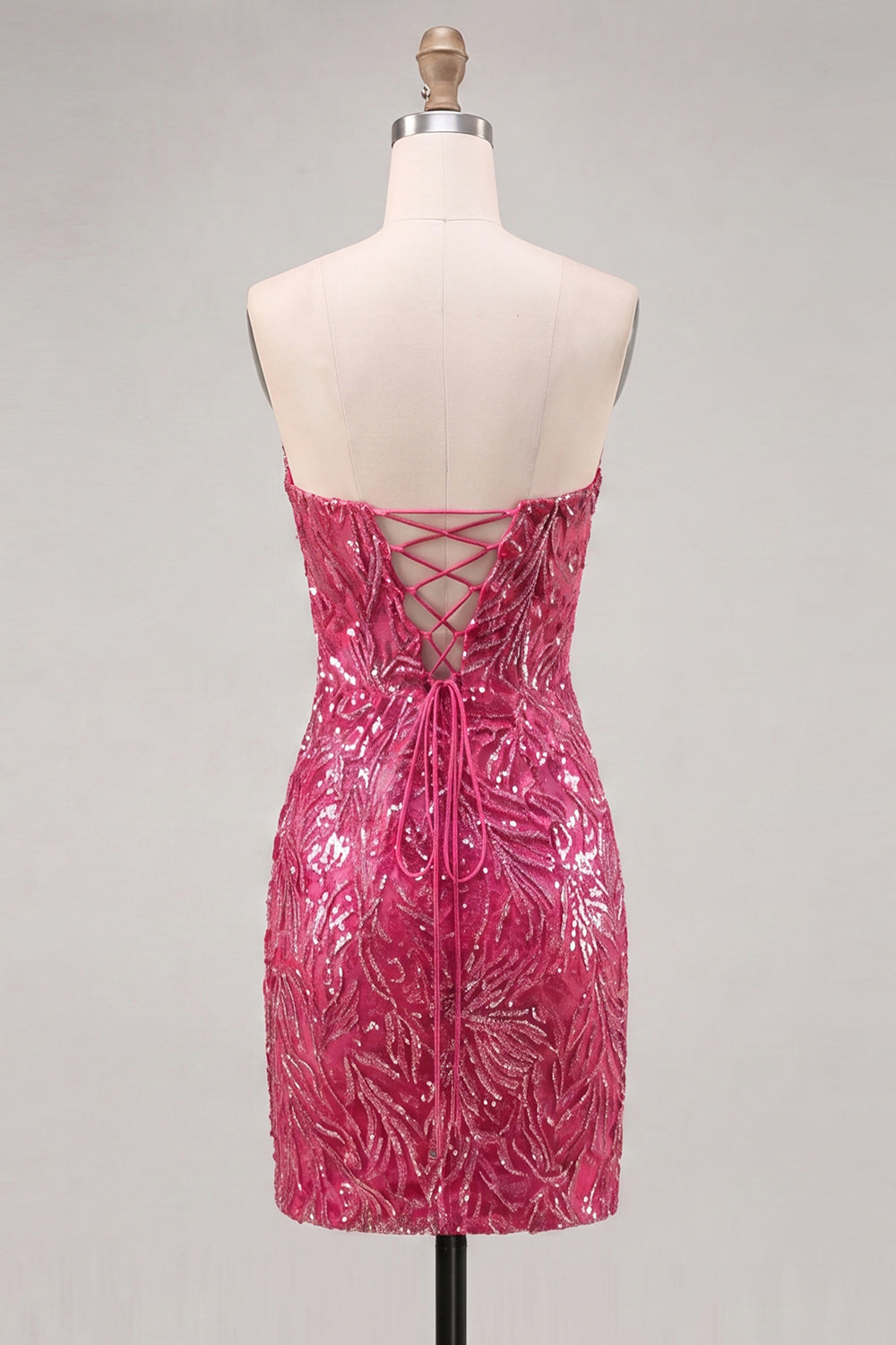 Sparkly Dark Green Strapless Bodycon Homecoming Dress