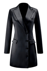 Champagne Peak Lapel Single Breasted Women Blazer