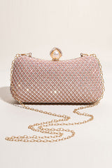 Glitter Blush Beaded Party Clutch