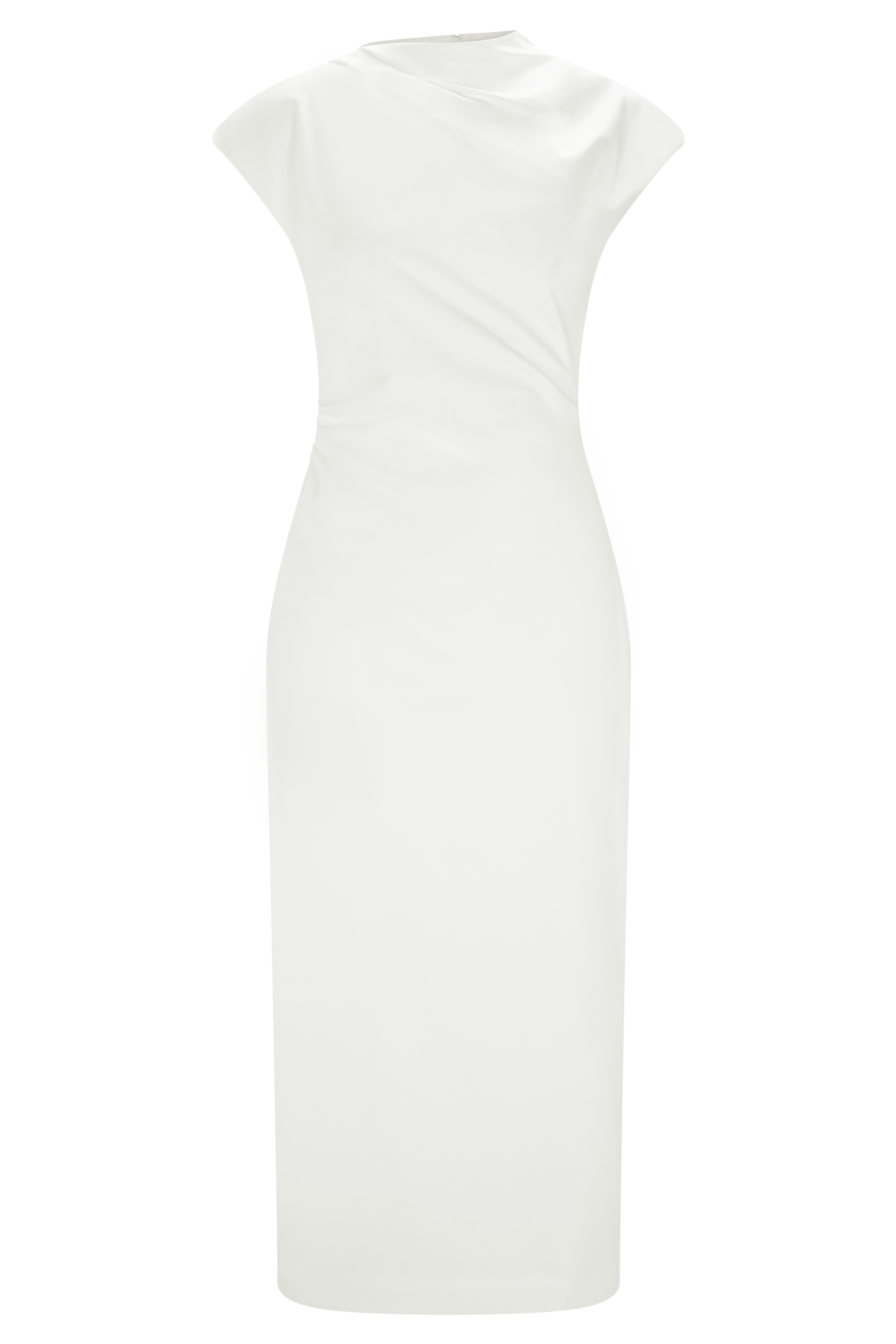 Lorena Cotton Midi Dress - White