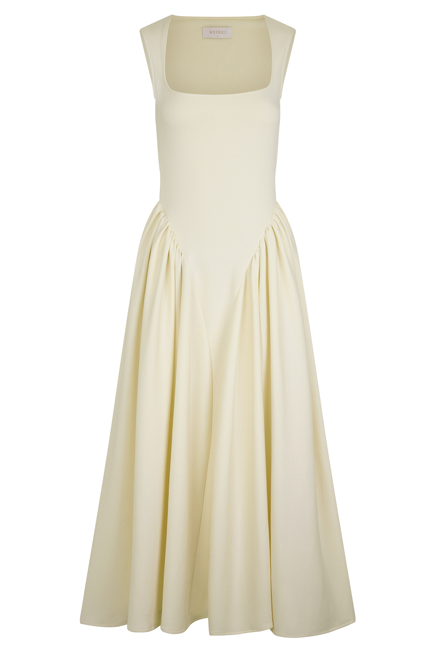 Sharon Scuba Jersey Midi Dress - Ivory