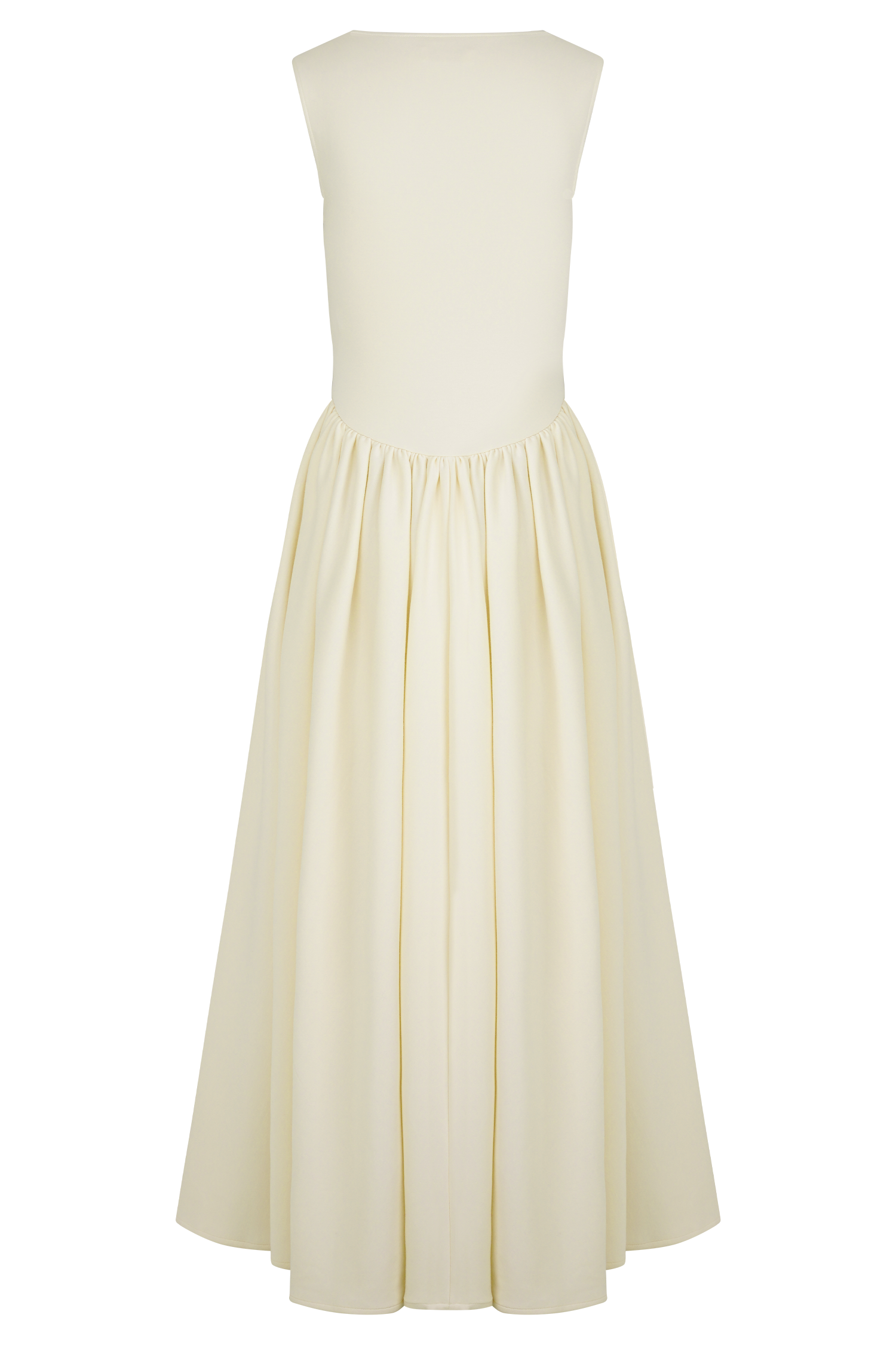 Sharon Scuba Jersey Midi Dress - Ivory